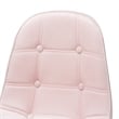 Baxton Studio Kabira Pink Velvet Fabric and Gold Metal Swivel Office chair