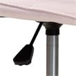 Baxton Studio Kabira Pink Velvet Fabric and Gold Metal Swivel Office chair