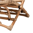 Baxton Studio Herrara Natural Brown Antique Rattan Foldable Lounge Chair