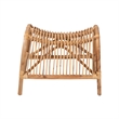 Baxton Studio Lamaria Modern Bohmenian Natural Brown Antique Rattan Footstool