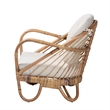 Baxton Studio Aliane Modern Bohemian Natural Brown Antique Rattan Armchair