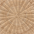 Baxton Studio Abbey Natural Brown Antique Rattan 3-Piece Living Room Set