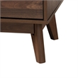Baxton Studio Lena Walnut Brown Finished Wood 3-Piece Storage Set