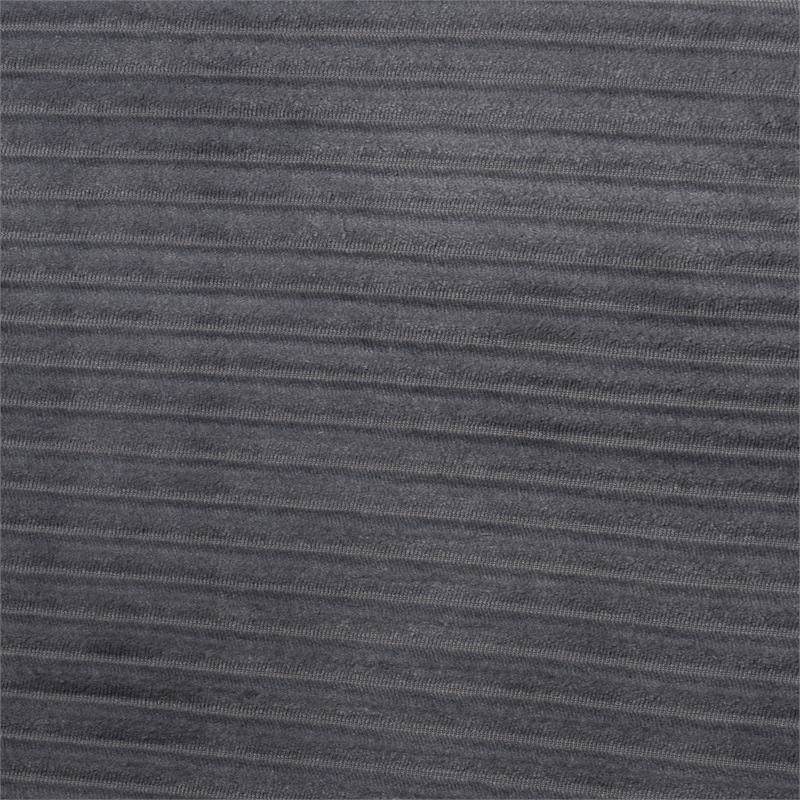 Baxton Studio Abberton Grey Velvet and Gold Metal Queen Size Panel Bed