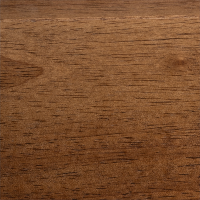 Baxton Studio Lochlan Brown Wood Full Size Platform Bed with Charging Station