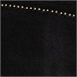 Baxton Studio Oxley Black Velvet and Gold Metal Queen Size Panel Bed