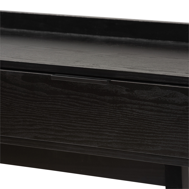 Baxton Studio Kalani Two-Tone Brown Wood 2-Drawer Console Table