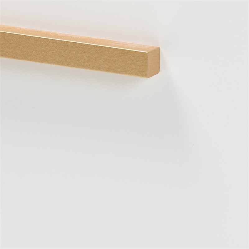 Baxton Studio Giolla White Finished Wood and Gold Metal 2-Drawer End Table