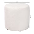 Baxton Studio Tori Modern and Contemporary Ivory Boucle Upholstered Ottoman