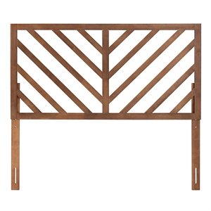 Baxton Studio Belisma Ash Walnut Finished Wood King Size Headboard