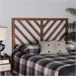 Baxton Studio Belisma Ash Walnut Finished Wood King Size Headboard