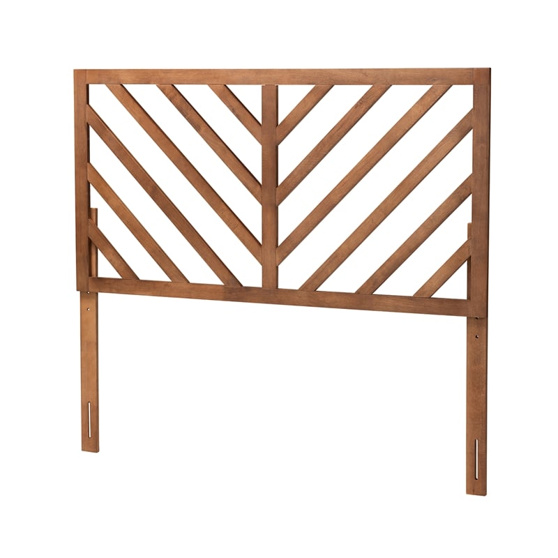 Baxton Studio Belisma Ash Walnut Finished Wood King Size Headboard