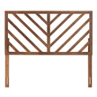Baxton Studio Belisma Ash Walnut Finished Wood Queen Size Headboard