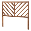 Baxton Studio Belisma Ash Walnut Finished Wood Queen Size Headboard
