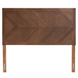 Baxton Studio Terrian Ash Walnut Finished Wood Queen Size Headboard