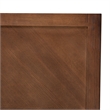 Baxton Studio Terrian Ash Walnut Finished Wood Queen Size Headboard