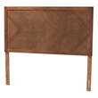 Baxton Studio Terrian Ash Walnut Finished Wood Queen Size Headboard