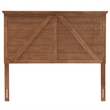 Baxton Studio Yorick Ash Walnut Finished Wood Queen Size Headboard