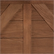 Baxton Studio Yorick Ash Walnut Finished Wood Queen Size Headboard