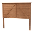 Baxton Studio Yorick Ash Walnut Finished Wood Queen Size Headboard