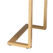 Baxton Studio Luna Black Finished Wood and Gold Metal End Table
