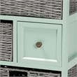 Baxton Studio Valtina Two-Tone Brown and Green Wood 3-Drawer Storage Unit