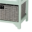 Baxton Studio Valtina Two-Tone Brown and Green Wood 3-Drawer Storage Unit