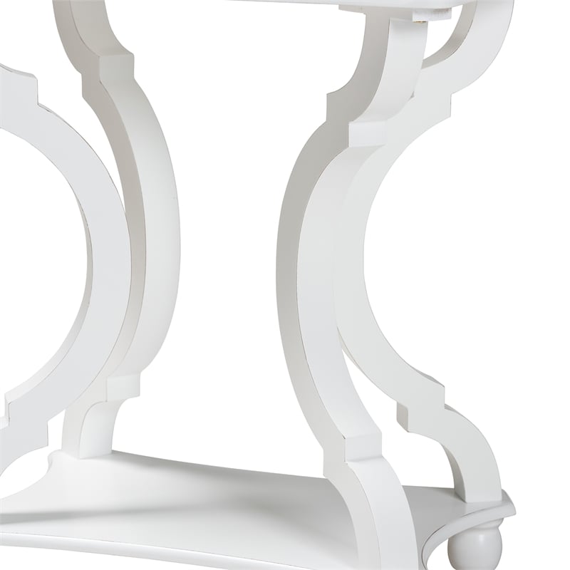 Baxton Studio Cianna Classic and Traditional White Wood End Table