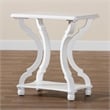 Baxton Studio Cianna Classic and Traditional White Wood End Table
