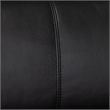 Baxton Studio Reverie Black Leather Sectional Sofa with Right Facing Chaise