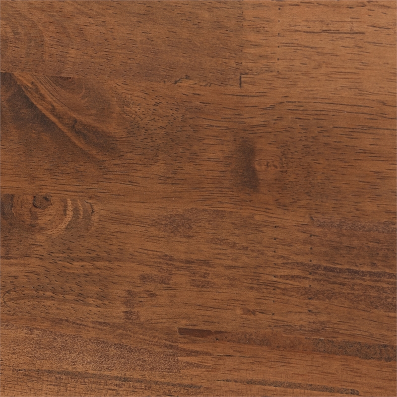 Baxton Studio Agatis Ash Walnut Finished Wood Queen Size Bed Frame