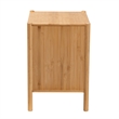 Baxton Studio Naresh Natural Brown Bamboo Wood 2-Drawer End Table