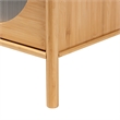 Baxton Studio Naresh Natural Brown Bamboo Wood 2-Drawer End Table