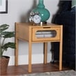 Baxton Studio Naresh Natural Brown Bamboo Wood 1-Drawer End Table
