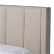 Baxton Studio Coronado Beige Fabric Full Size 3-Drawer Storage Platform Bed