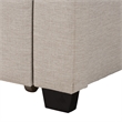 Baxton Studio Coronado Beige Fabric Full Size 3-Drawer Storage Platform Bed