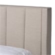 Baxton Studio Coronado Beige Fabric Queen Size 3-Drawer Storage Platform Bed