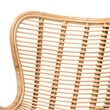 Baxton Studio Colorado Natural Brown Rattan and Black Metal Accent Chair