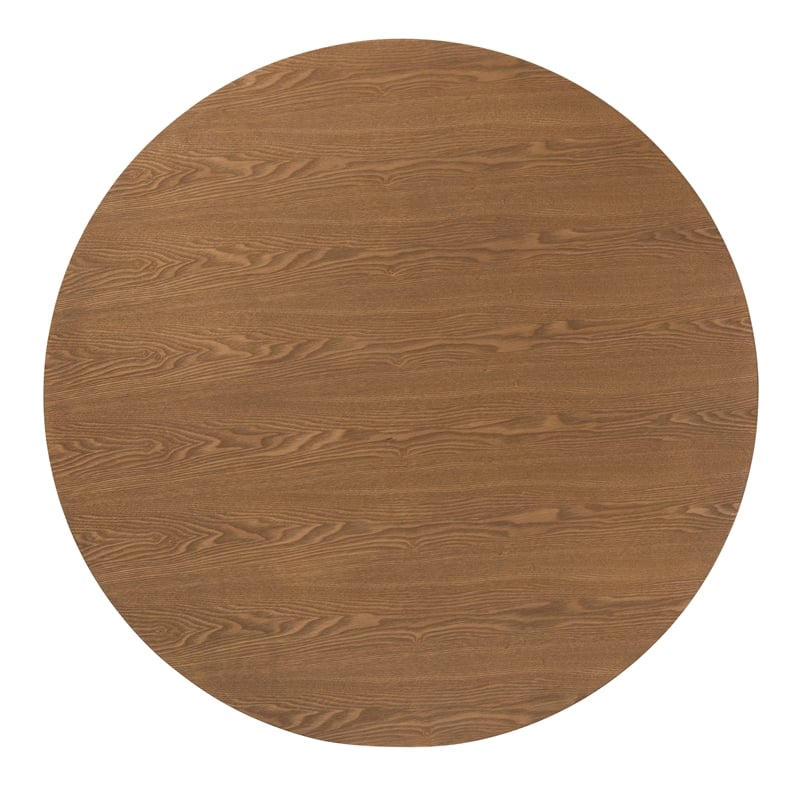 Baxton Studio Denmark French Oak Brown Finished Rubberwood Dining Table