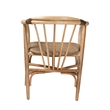 Baxton Studio Kyoto Natural Brown Rattan Dining Chair
