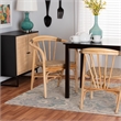 Baxton Studio Kyoto Natural Brown Rattan Dining Chair