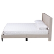 Baxton Studio Casol Beige Fabric Upholstered Full Size Platform Bed