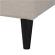 Baxton Studio Casol Beige Fabric Upholstered Full Size Platform Bed