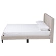 Baxton Studio Casol Beige Fabric Upholstered Queen Size Platform Bed