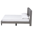 Baxton Studio Casol Grey Fabric Upholstered Full Size Platform Bed