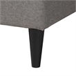 Baxton Studio Casol Grey Fabric Upholstered Full Size Platform Bed