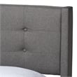 Baxton Studio Casol Grey Fabric Upholstered Queen Size Platform Bed