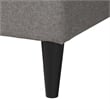 Baxton Studio Casol Grey Fabric Upholstered Queen Size Platform Bed