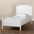 Baxton Studio Mariana White Finished Wood Full Size Platform Bed