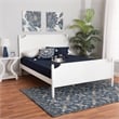Baxton Studio Mariana White Finished Wood Queen Size Platform Bed